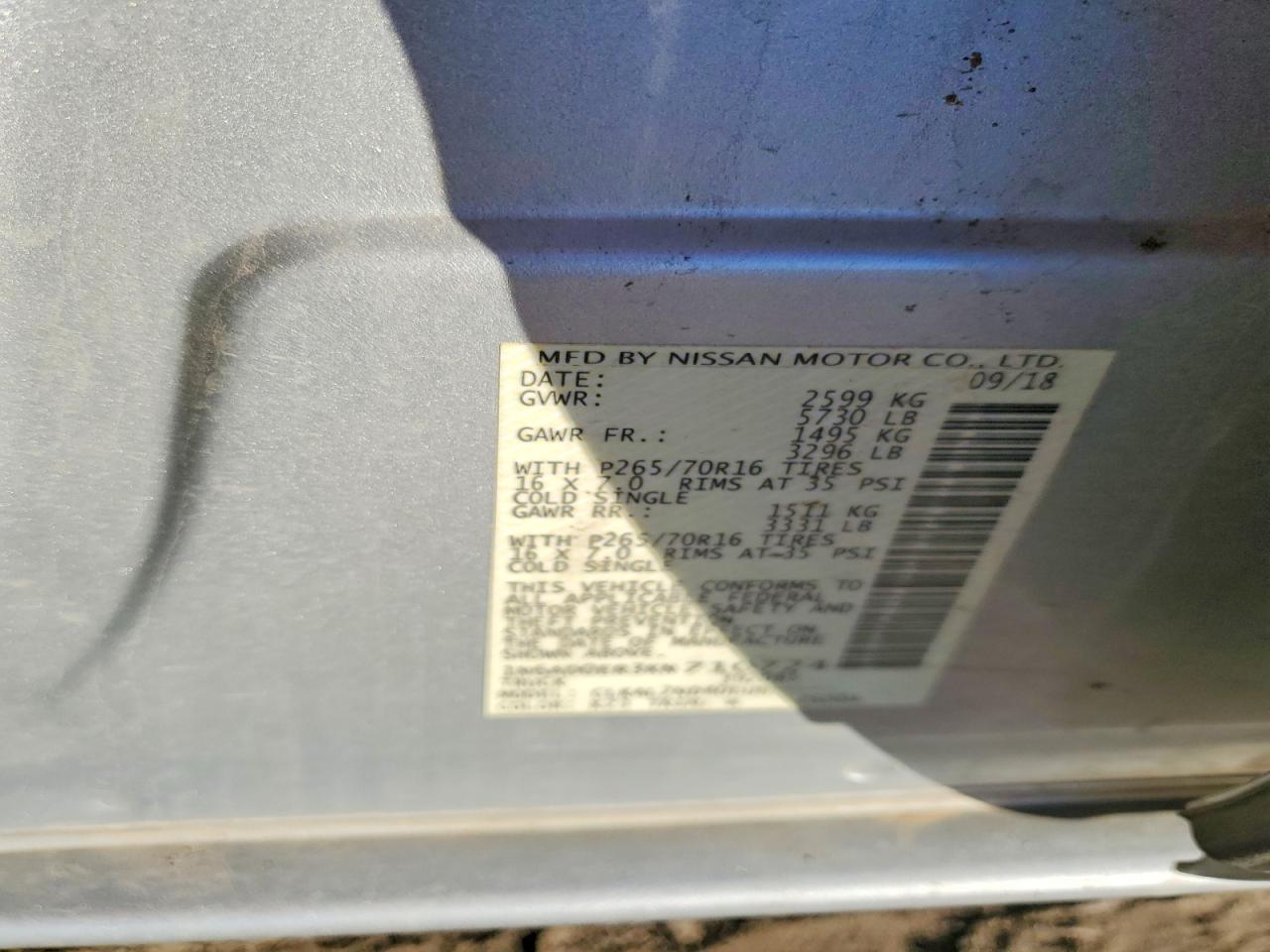 2019 NISSAN FRONTIER SV photo 23
