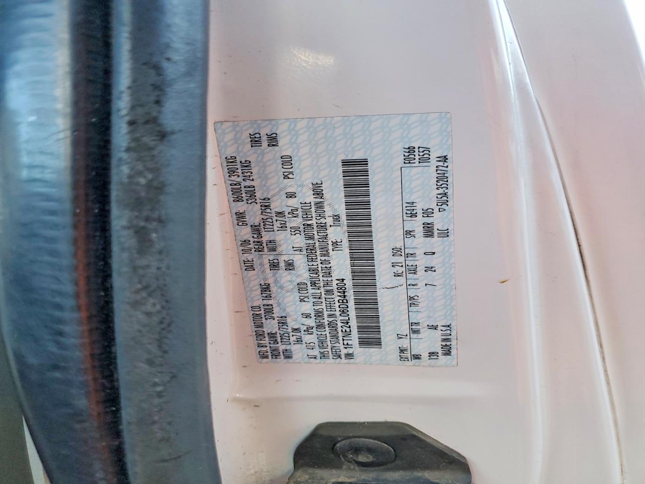 2006 FORD E250 UTILITY / SERVICE VAN photo 14