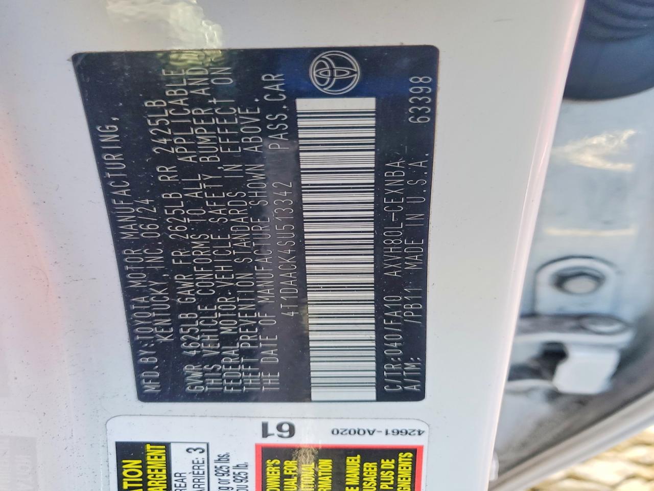 2025 TOYOTA CAMRY XSE photo 12