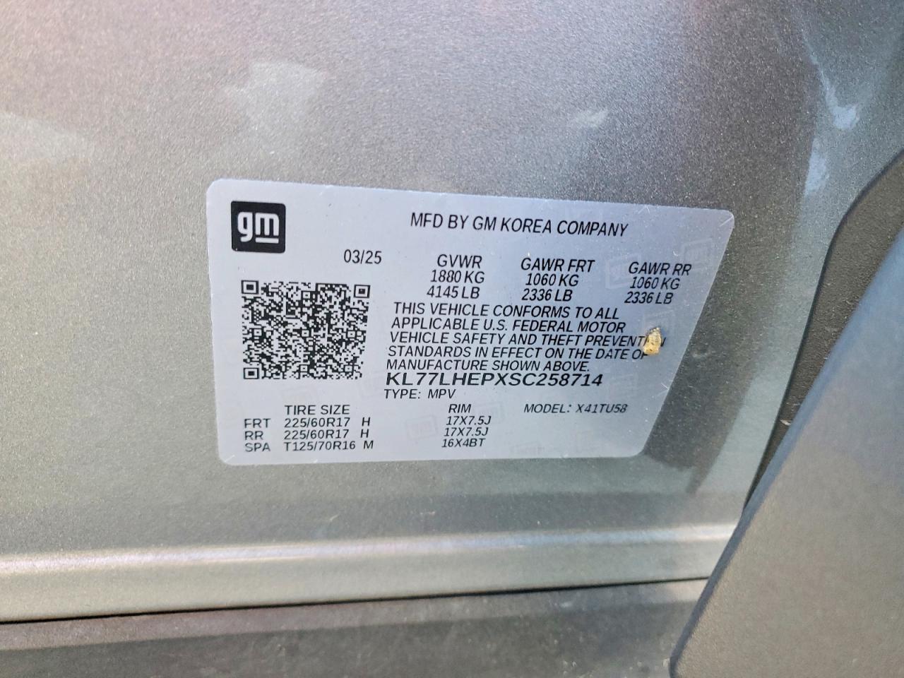 2025 CHEVROLET TRAX 1LT photo 13