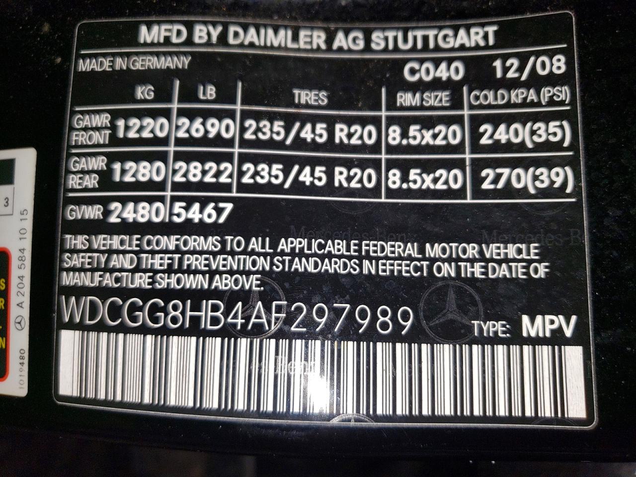 2010 MERCEDES-BENZ GLK 350 4MATIC photo 13