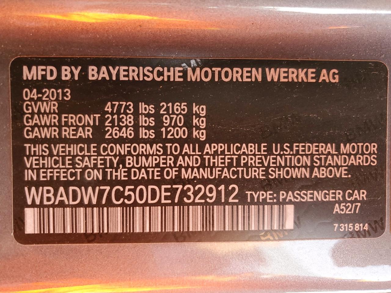 2013 BMW 328 I SULEV photo 12