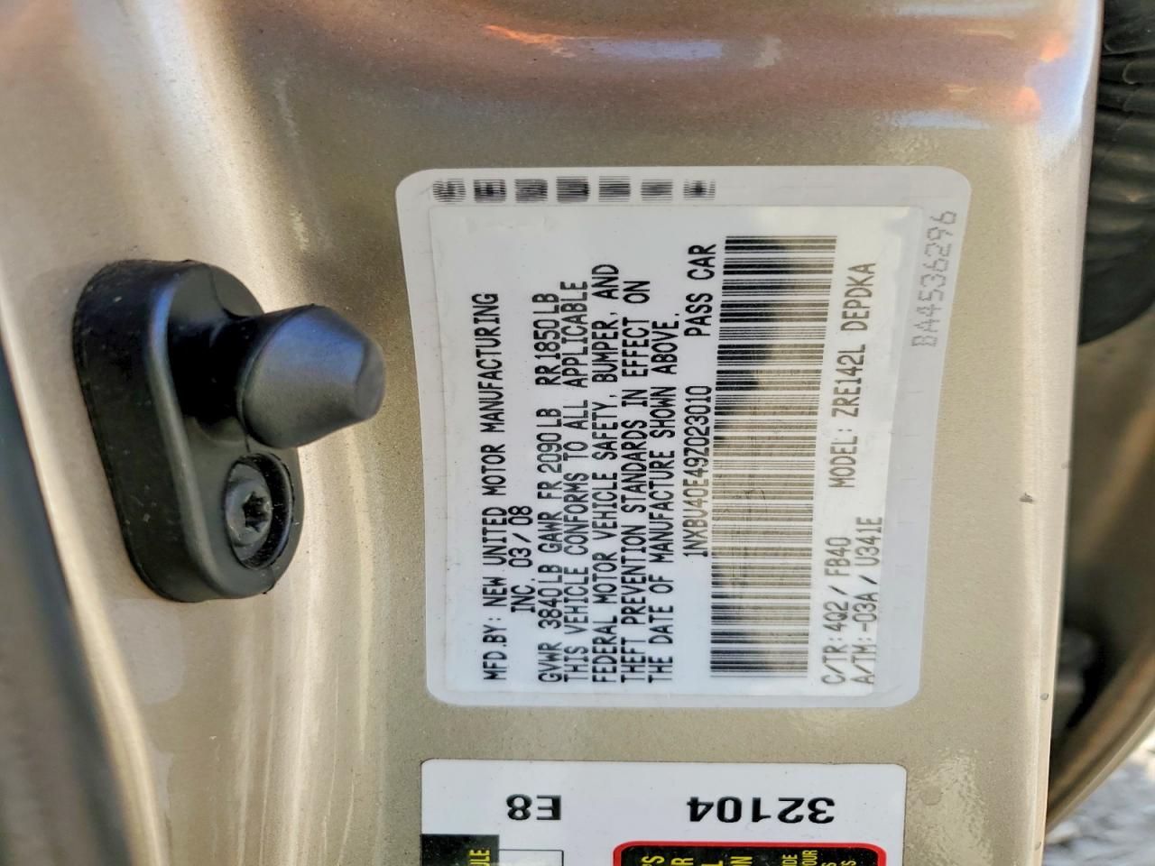 2009 TOYOTA COROLLA BASE photo 12