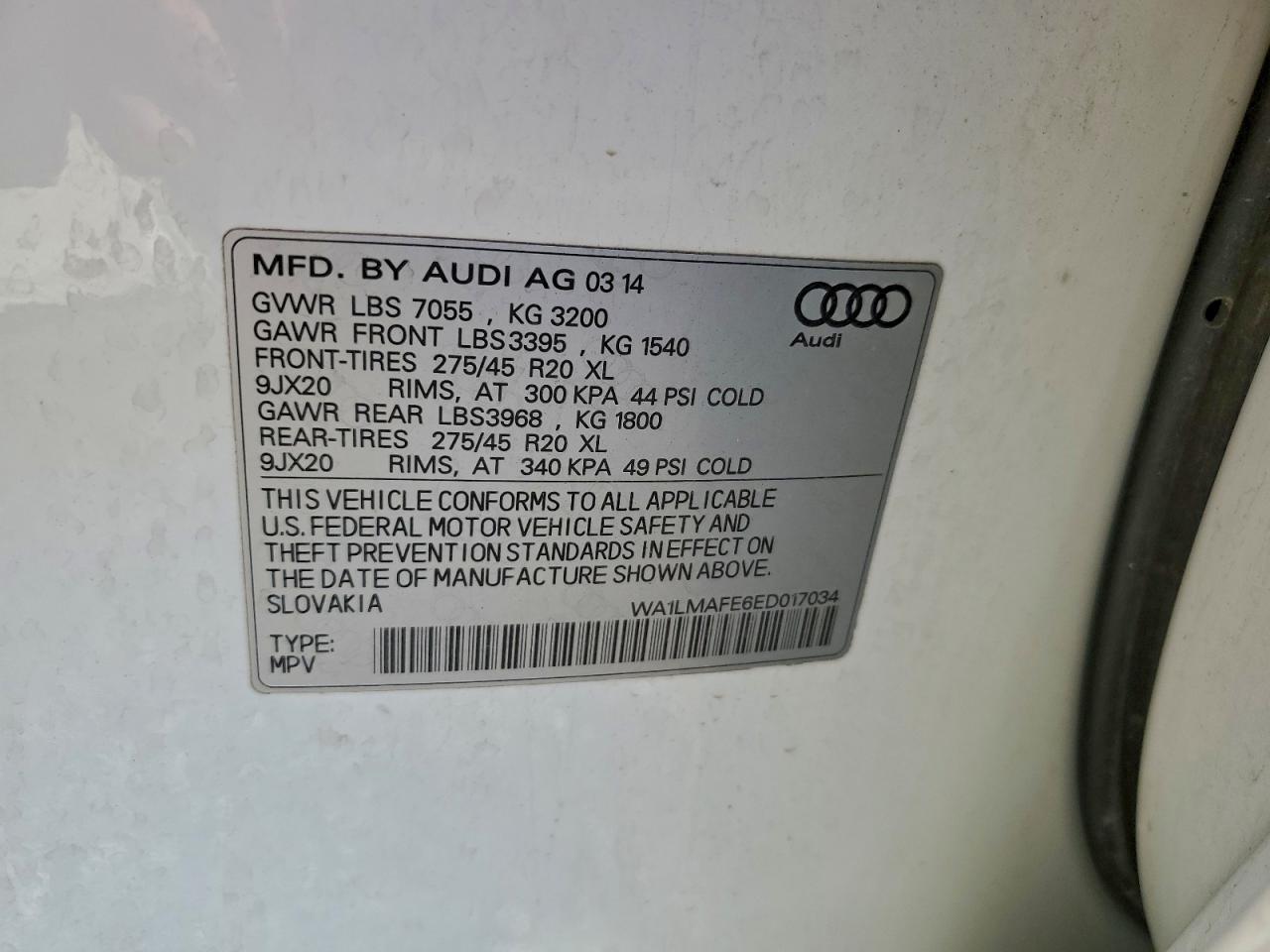 2014 AUDI Q7 PREMIUM PLUS photo 12