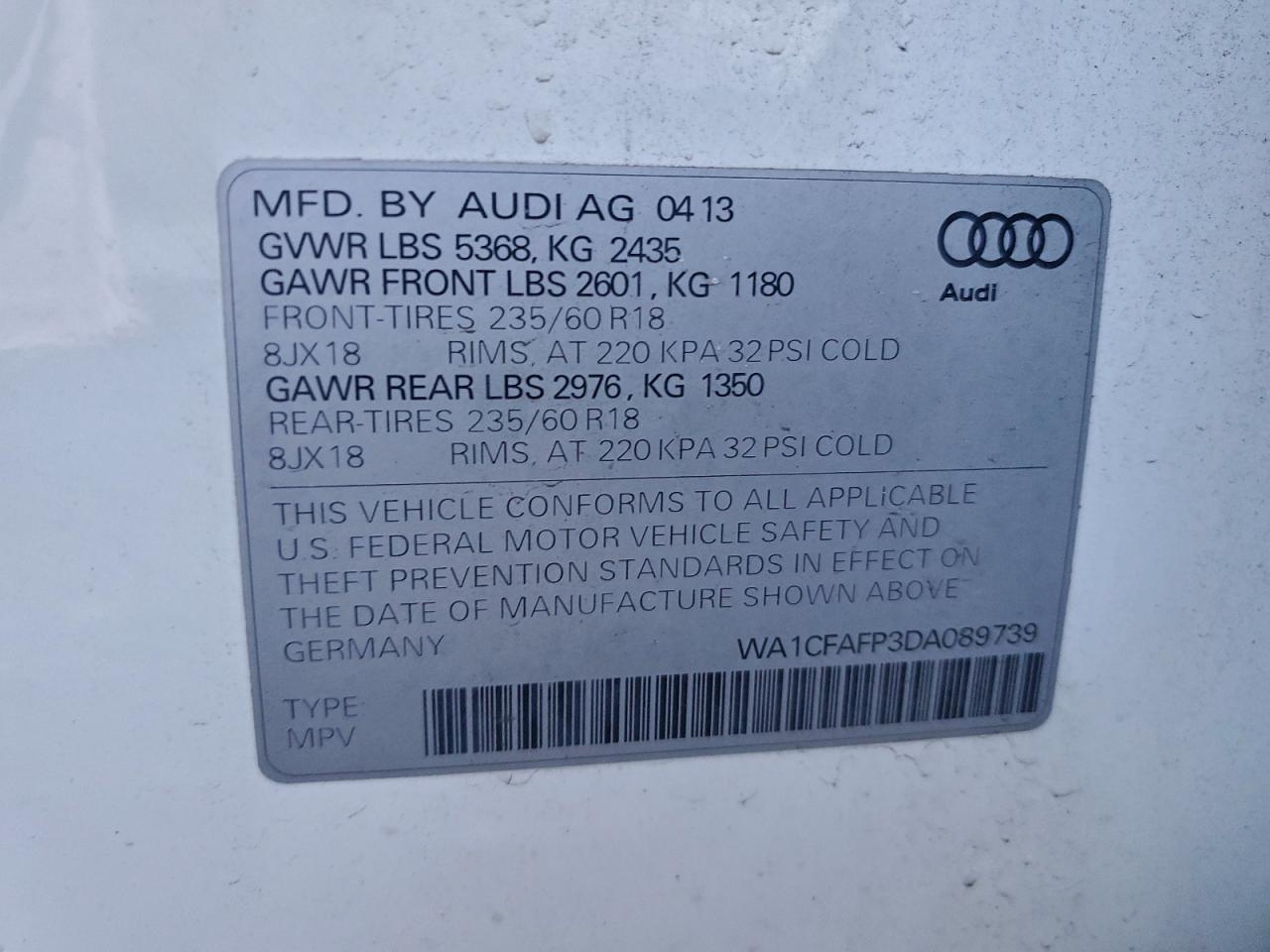2013 AUDI Q5 photo 23