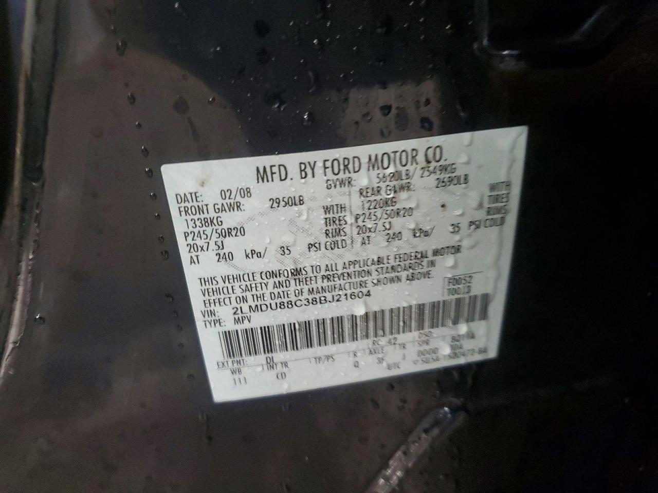 2008 LINCOLN MKX photo 13