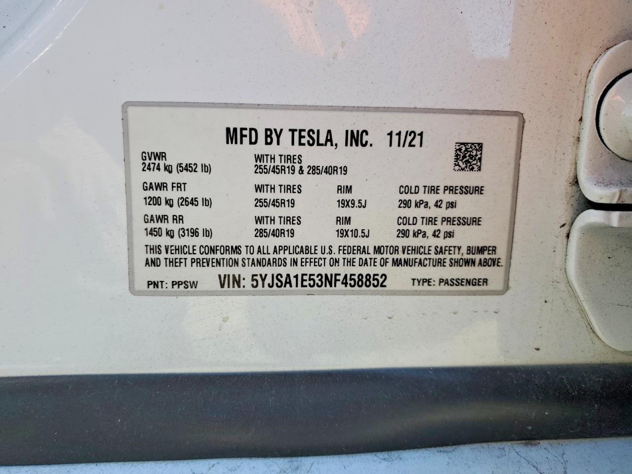 2022 TESLA MODEL S photo 23