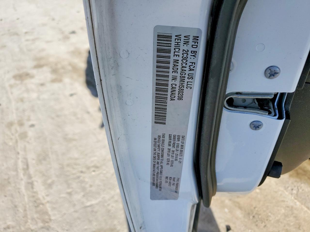 2021 CHRYSLER 300 TOURING photo 12
