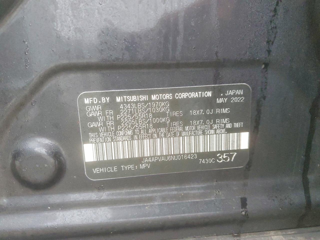 2022 MITSUBISHI OUTLANDER SPORT SE photo 13