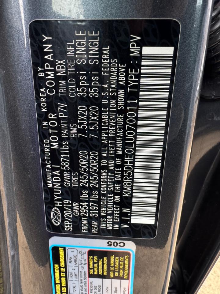 2020 HYUNDAI PALISADE LIMITED photo 10