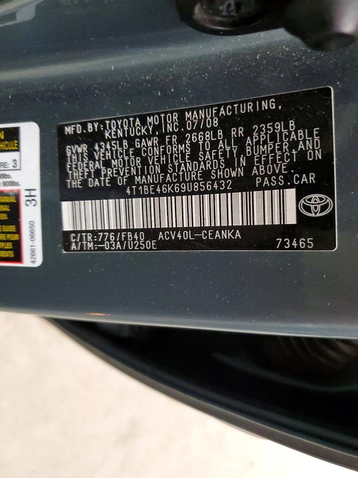 2009 TOYOTA CAMRY BASE photo 12