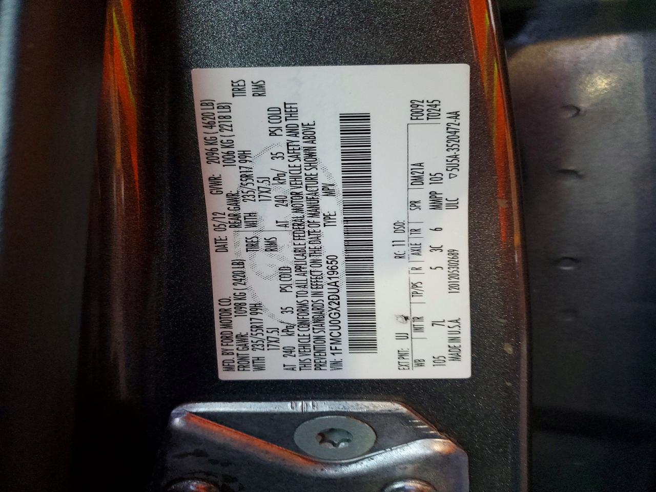 2013 FORD ESCAPE SE photo 13