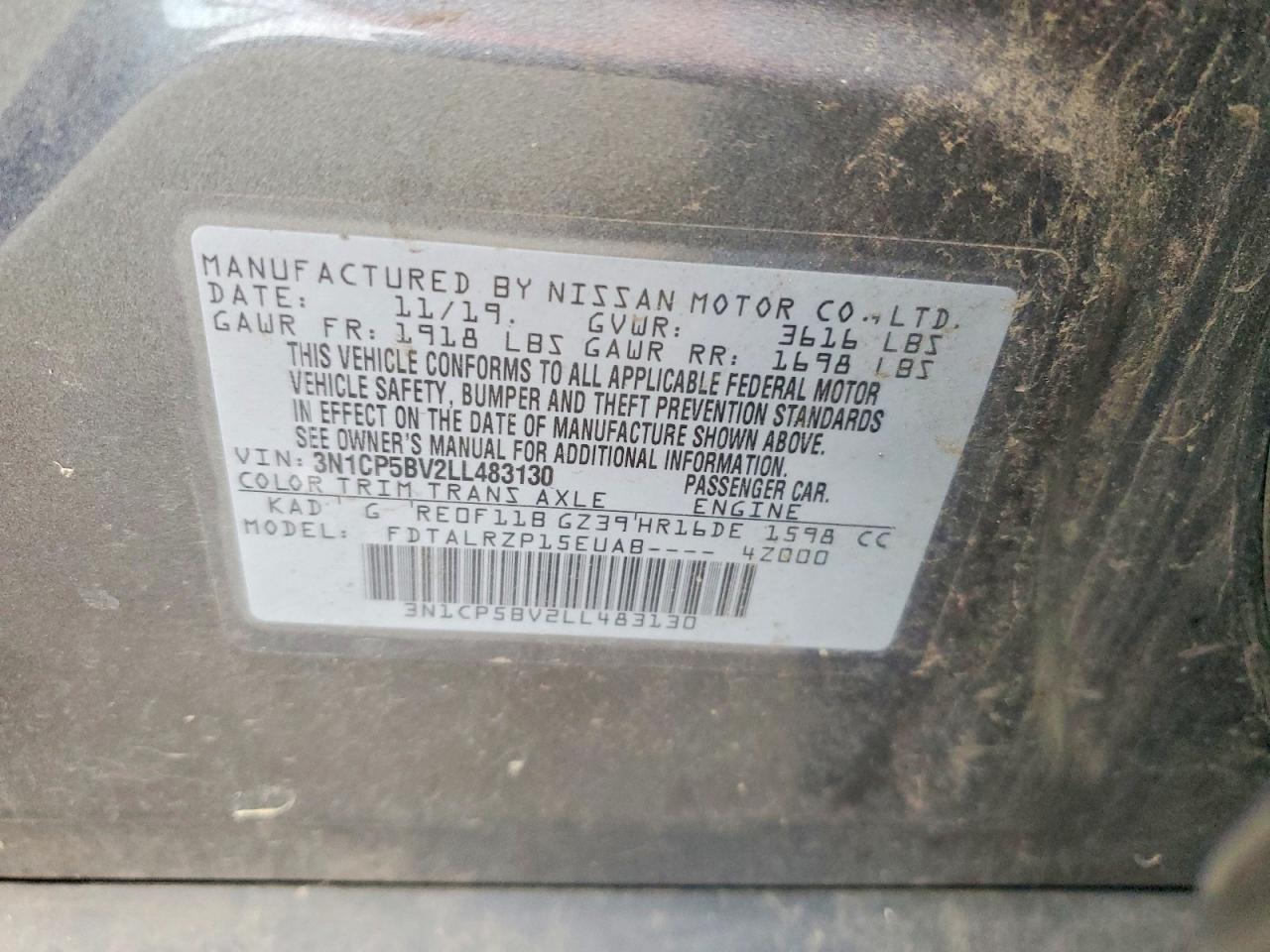 2020 NISSAN KICKS S photo 12
