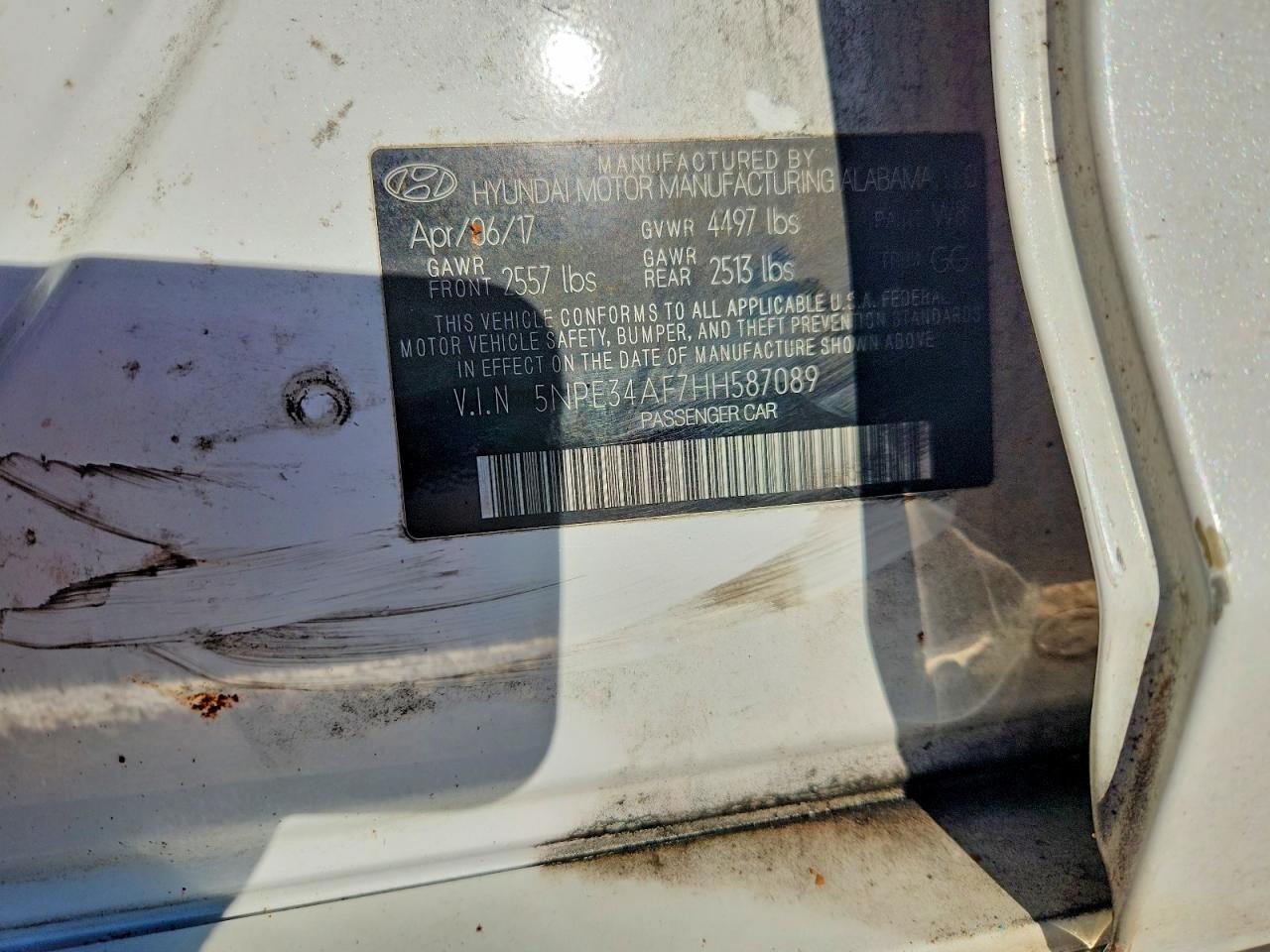 2017 HYUNDAI SONATA LIMITED photo 13