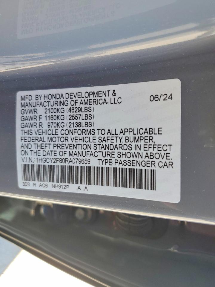 2024 HONDA ACCORD TOURING HYBRID photo 13