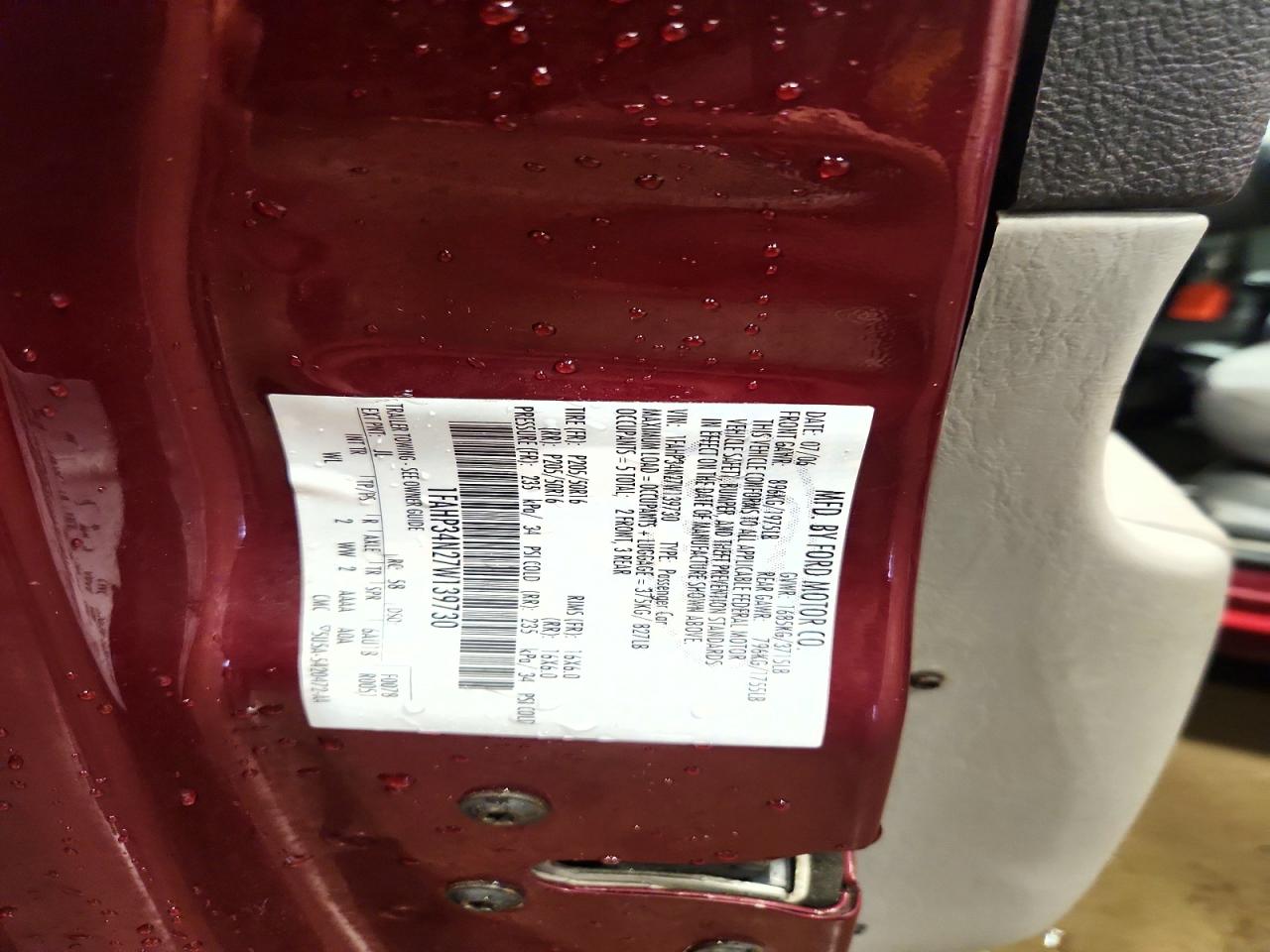 2007 FORD FOCUS ZX4 photo 12