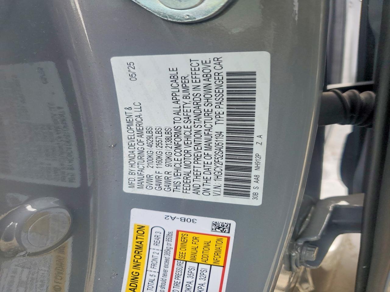 2025 HONDA ACCORD HYBRID SPORT photo 12