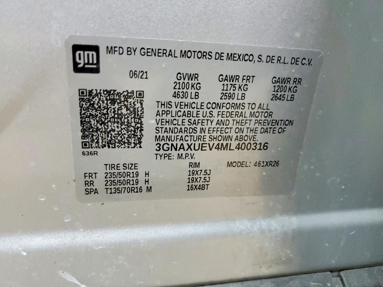 2021 CHEVROLET EQUINOX LT photo 13