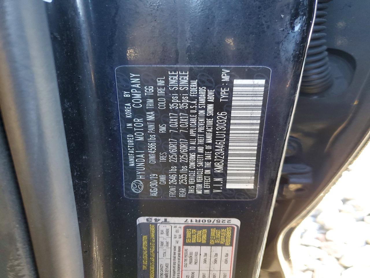 2020 HYUNDAI TUCSON SE photo 25