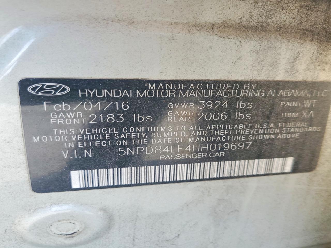 2017 HYUNDAI ELANTRA SE photo 12