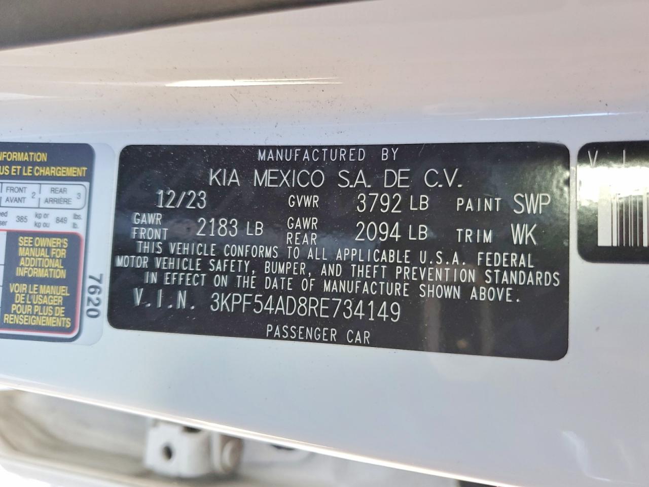 2024 KIA FORTE GT LINE photo 12