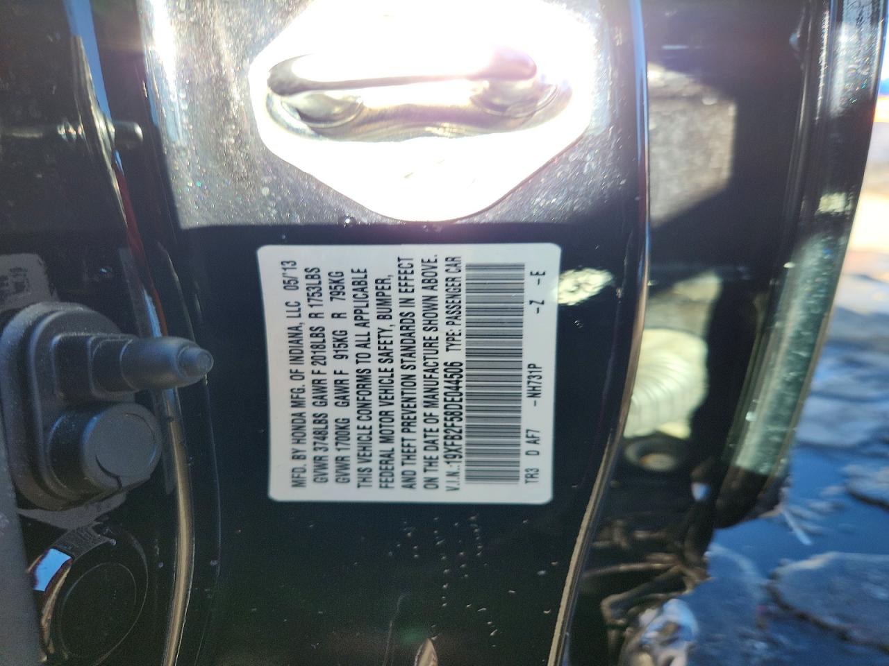 2013 HONDA CIVIC LX photo 12