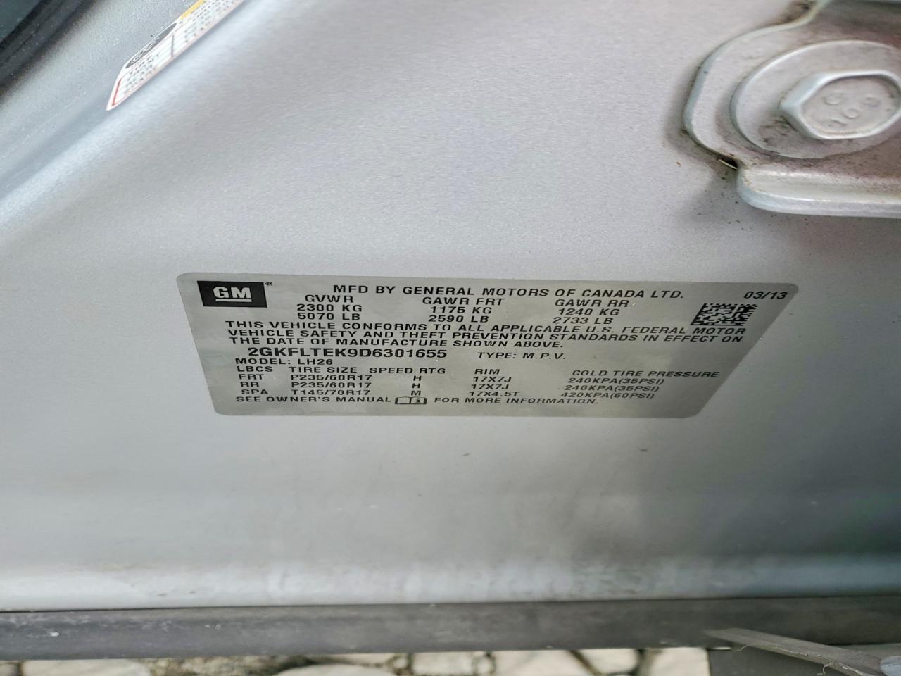 2013 GMC TERRAIN SLE photo 25