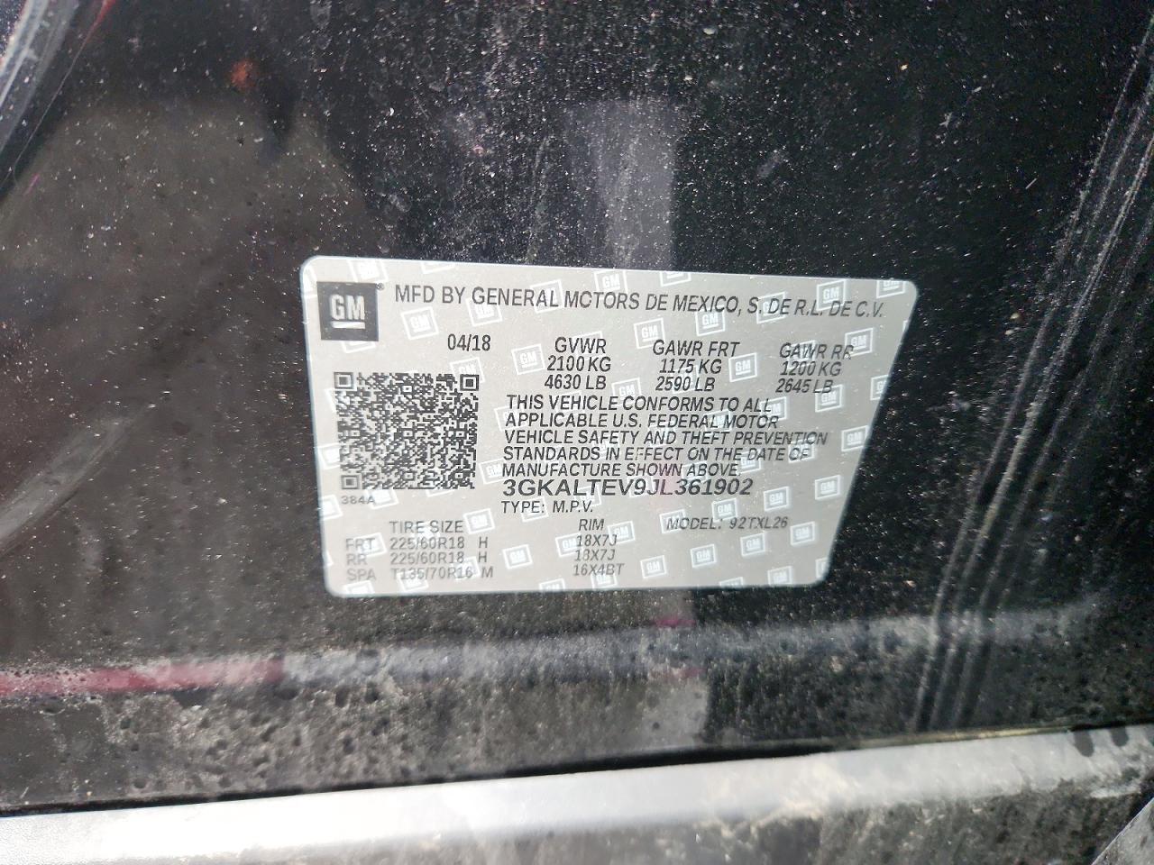 2018 GMC TERRAIN SLE photo 13