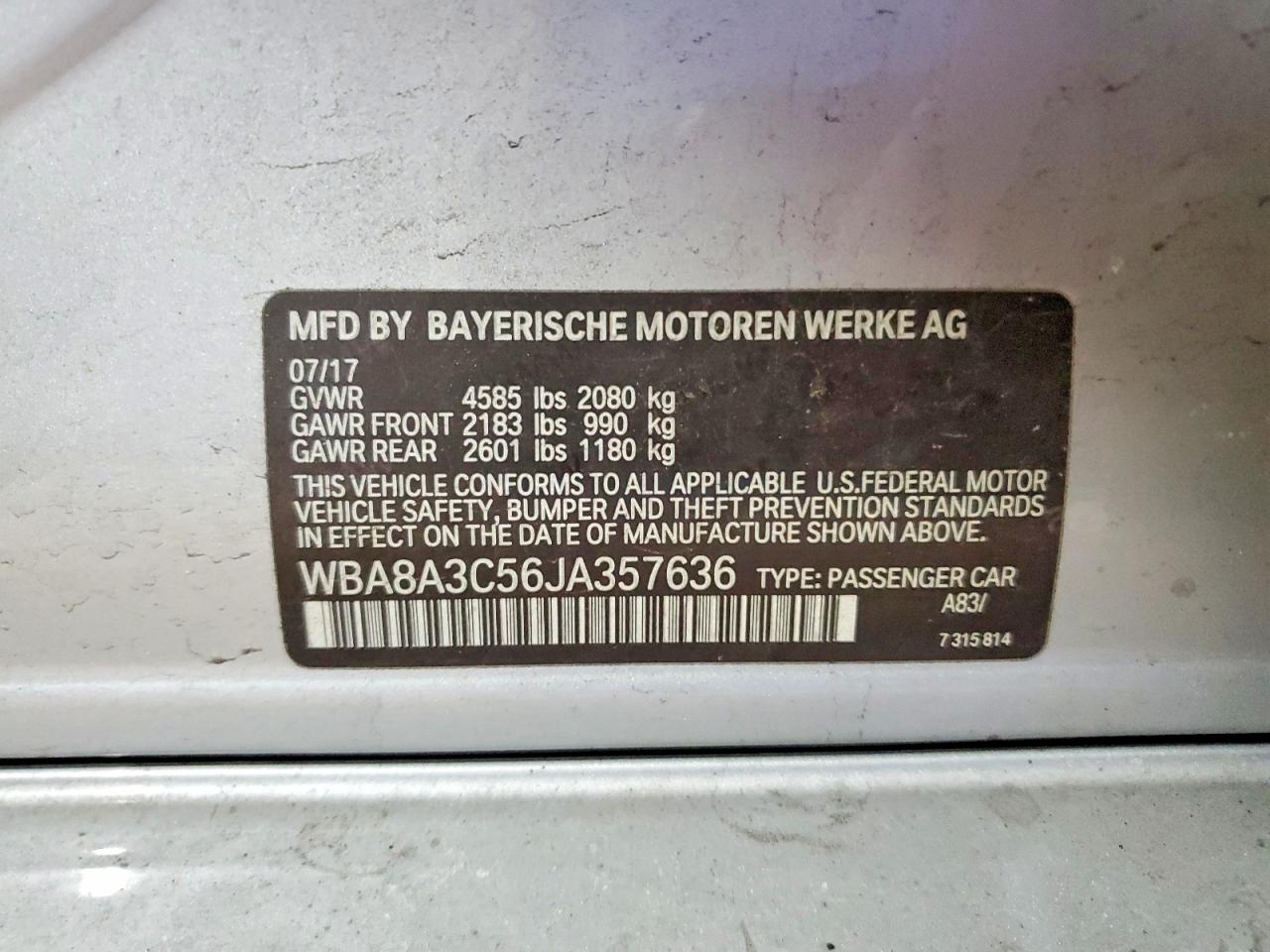 2018 BMW 320 XI photo 12