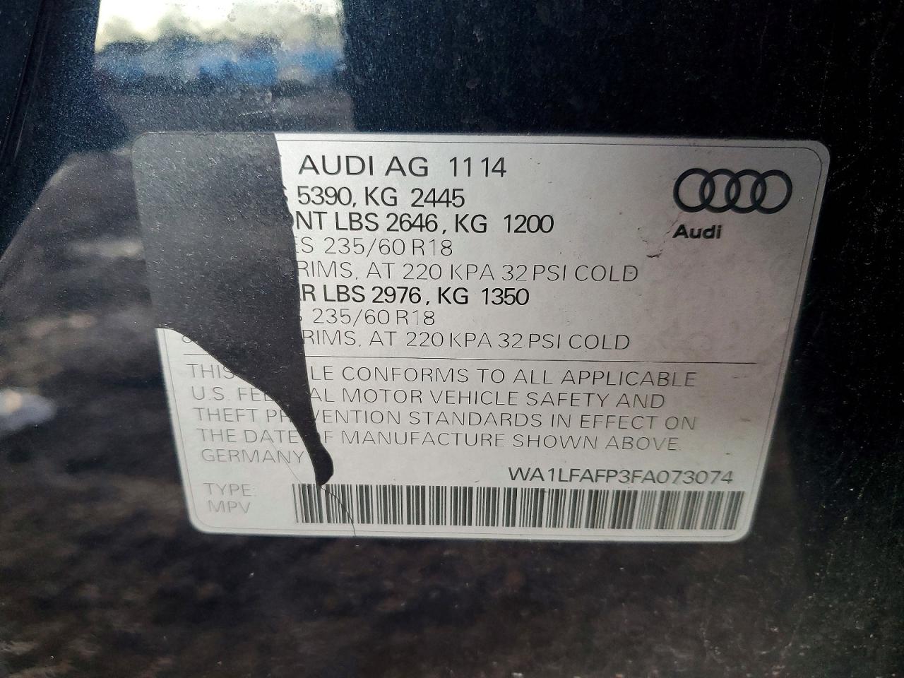 2015 AUDI Q5 PREMIUM PLUS photo 13