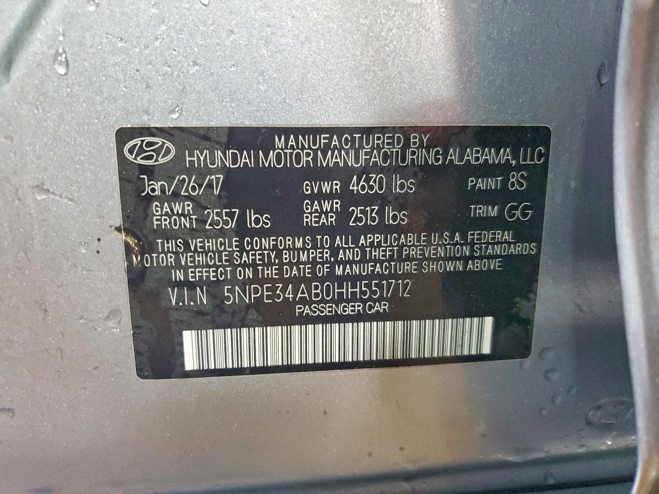 2017 HYUNDAI SONATA photo 23