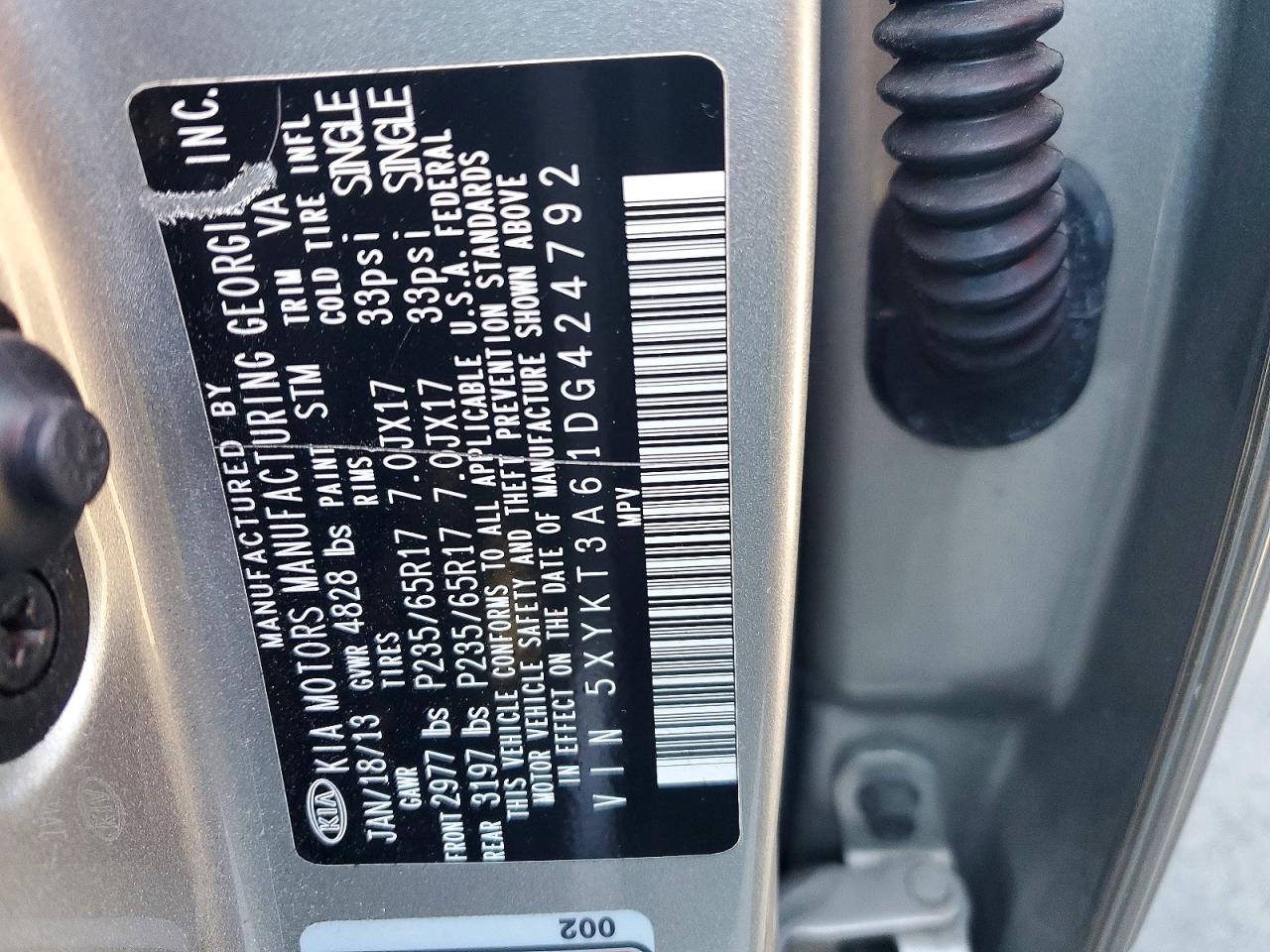 2013 KIA SORENTO LX photo 14