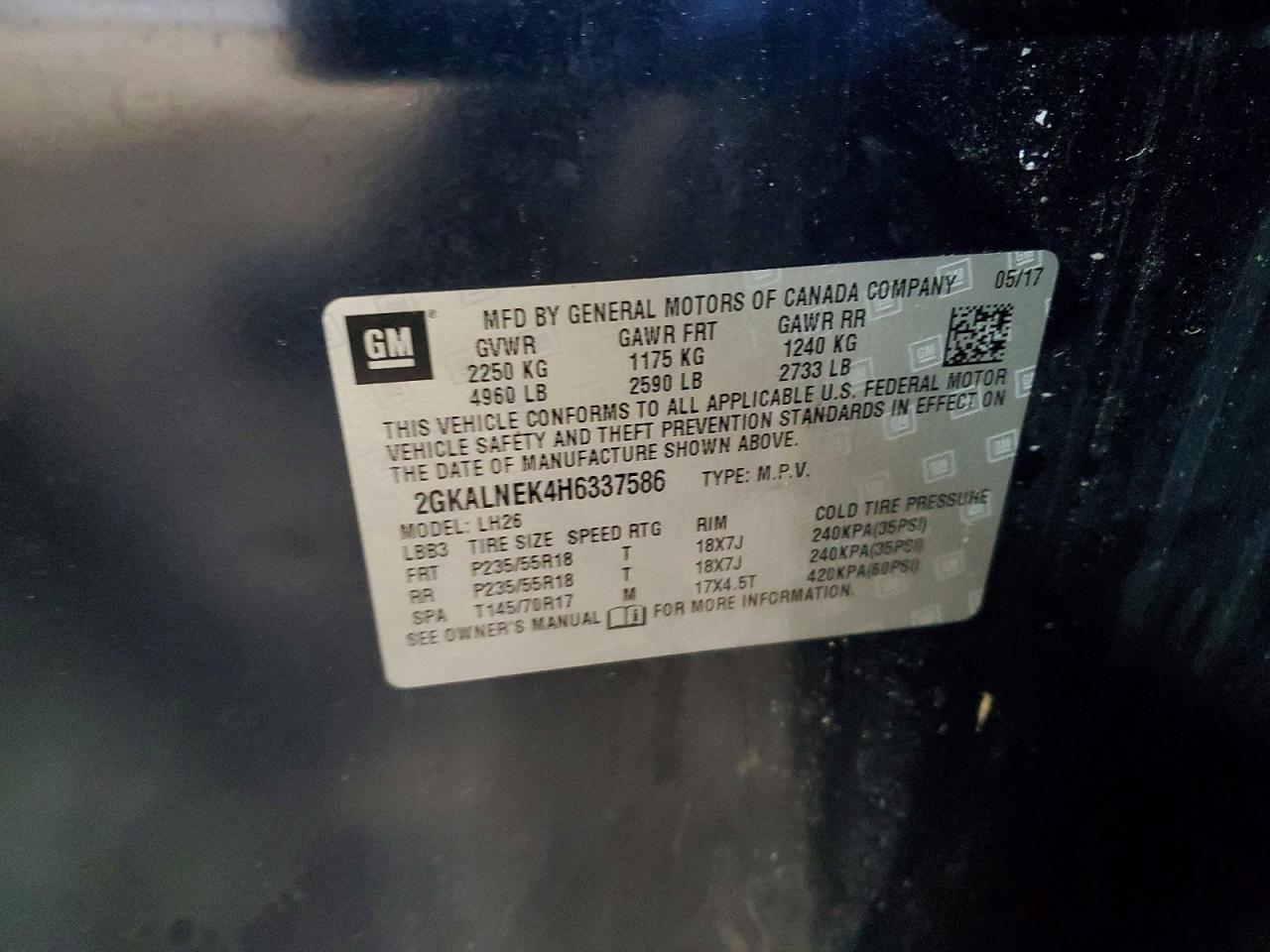 2017 GMC TERRAIN SLE photo 13