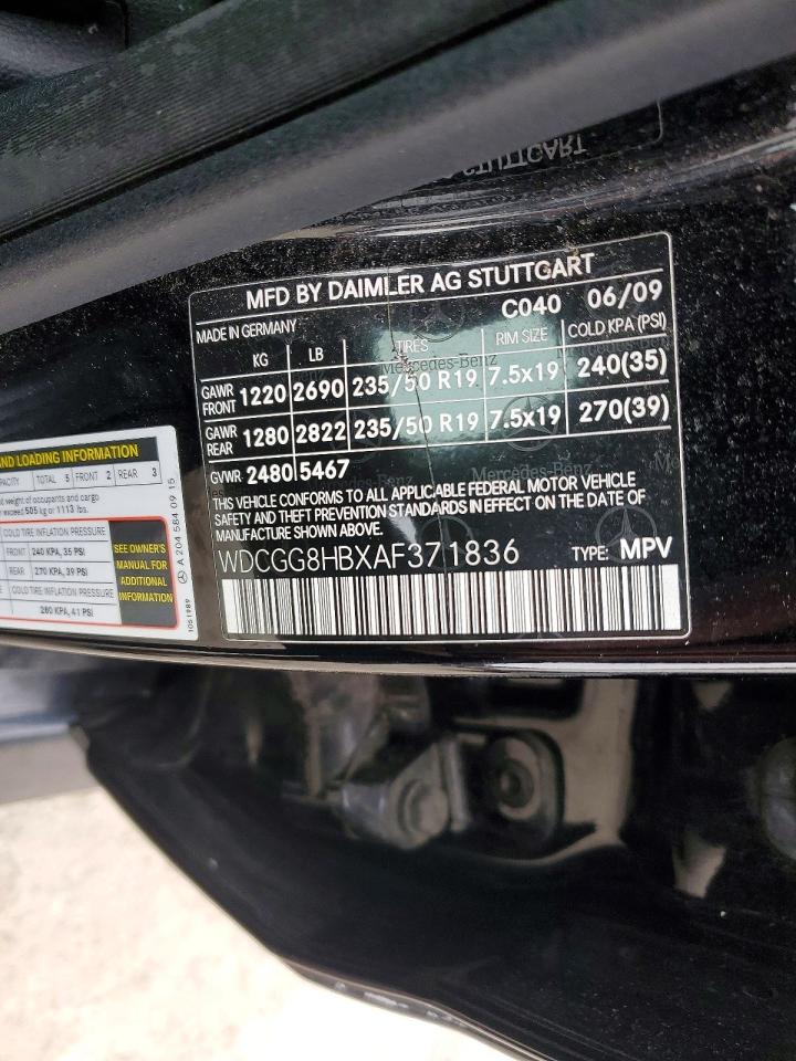 2010 MERCEDES-BENZ GLK 350 4MATIC photo 13