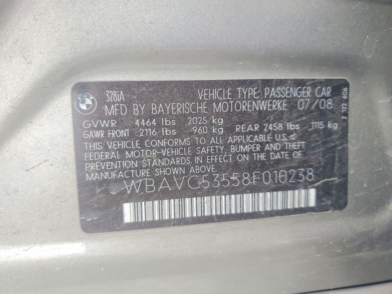 2008 BMW 328 I SULEV photo 12