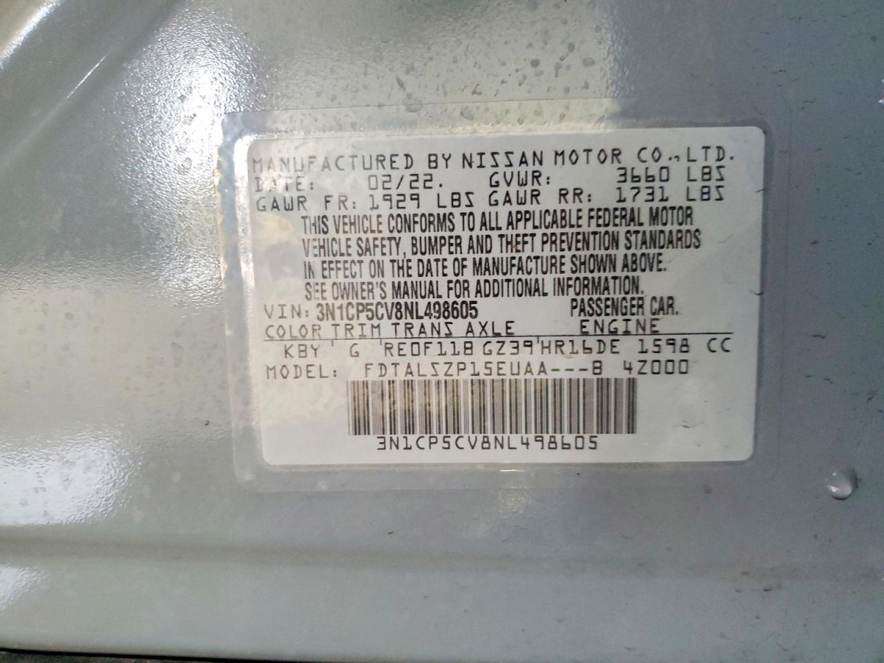 2022 NISSAN KICKS SV photo 13