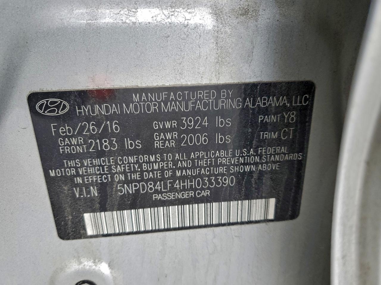 2017 HYUNDAI ELANTRA SE photo 12