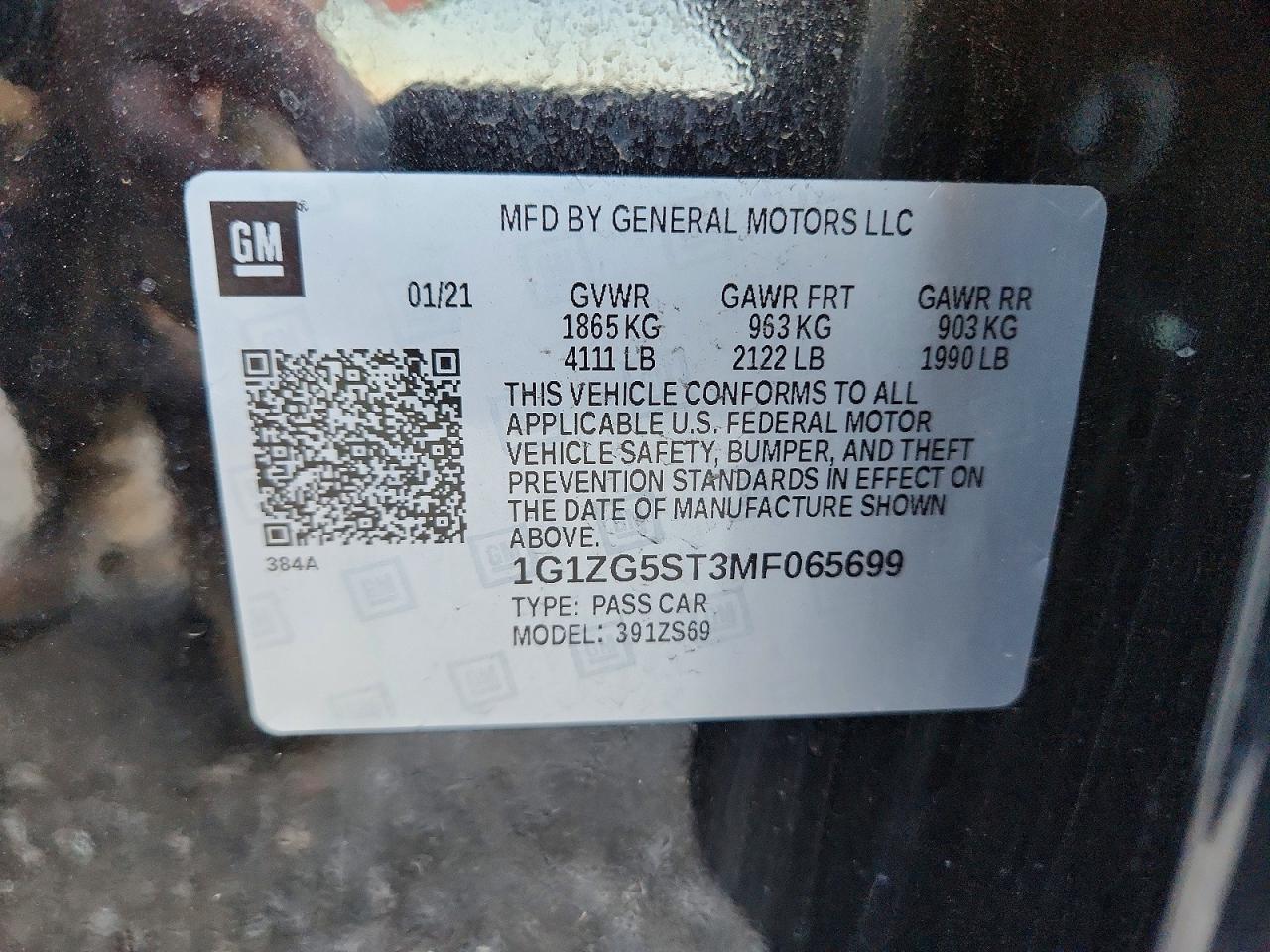 2021 CHEVROLET MALIBU RS photo 23