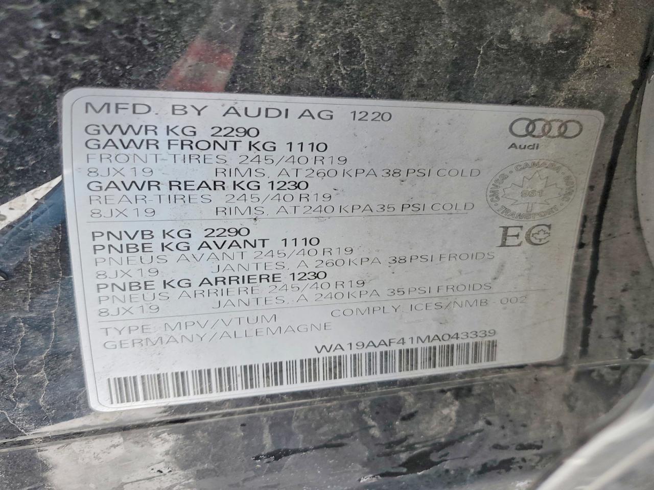 2021 AUDI A4 ALLROAD PRESTIGE photo 12