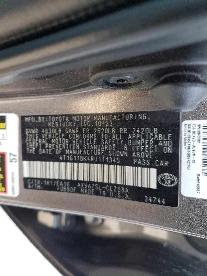 2024 TOYOTA CAMRY SE photo 23