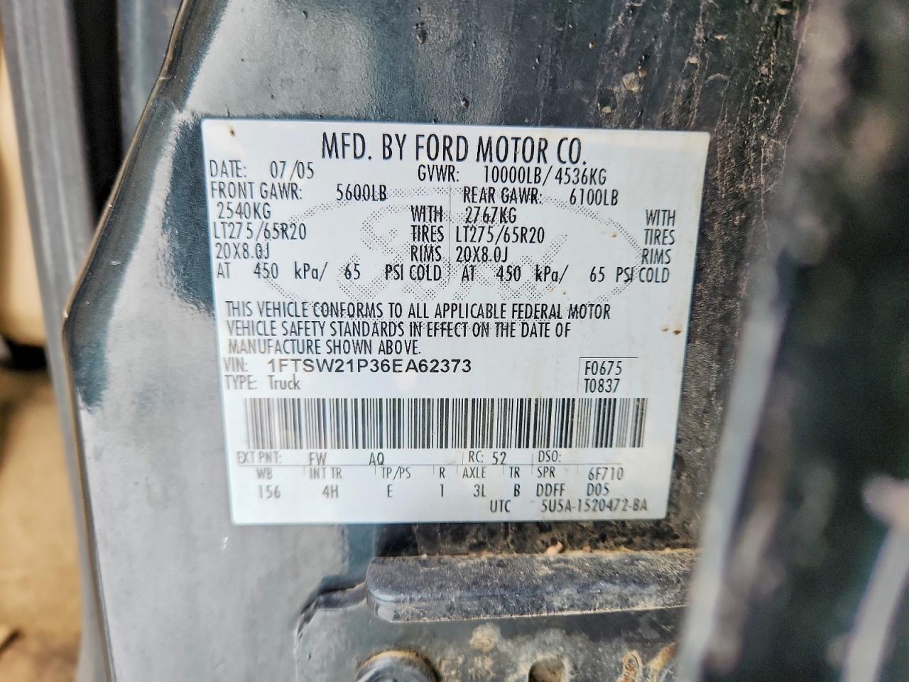 2006 FORD F250 SUPER DUTY photo 12