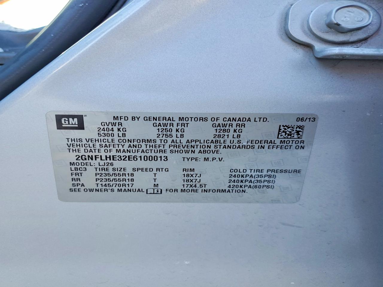 2014 CHEVROLET EQUINOX LTZ photo 12