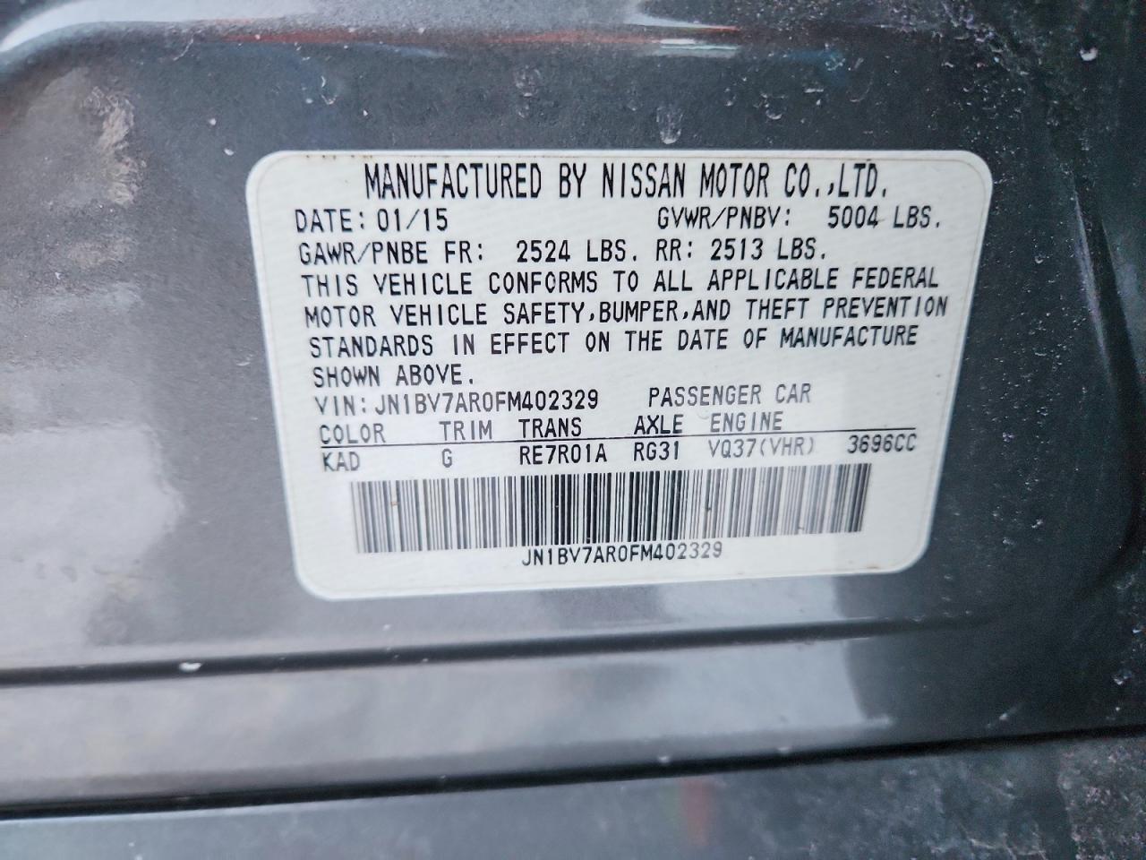 2015 INFINITI Q50 BASE photo 12