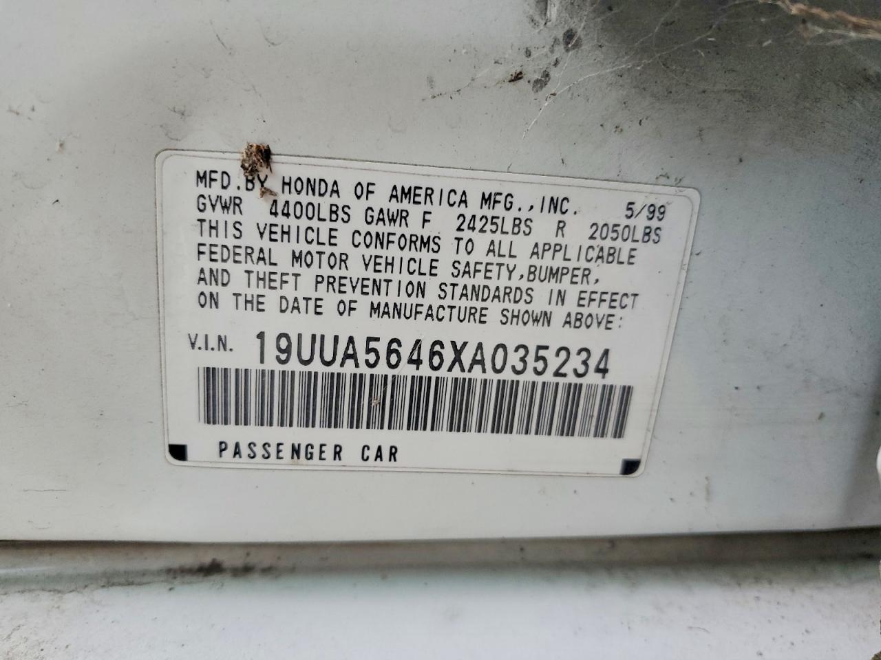 1999 ACURA 3.2TL photo 12