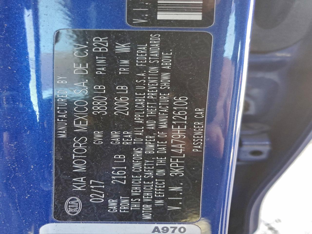 2017 KIA FORTE LX photo 12