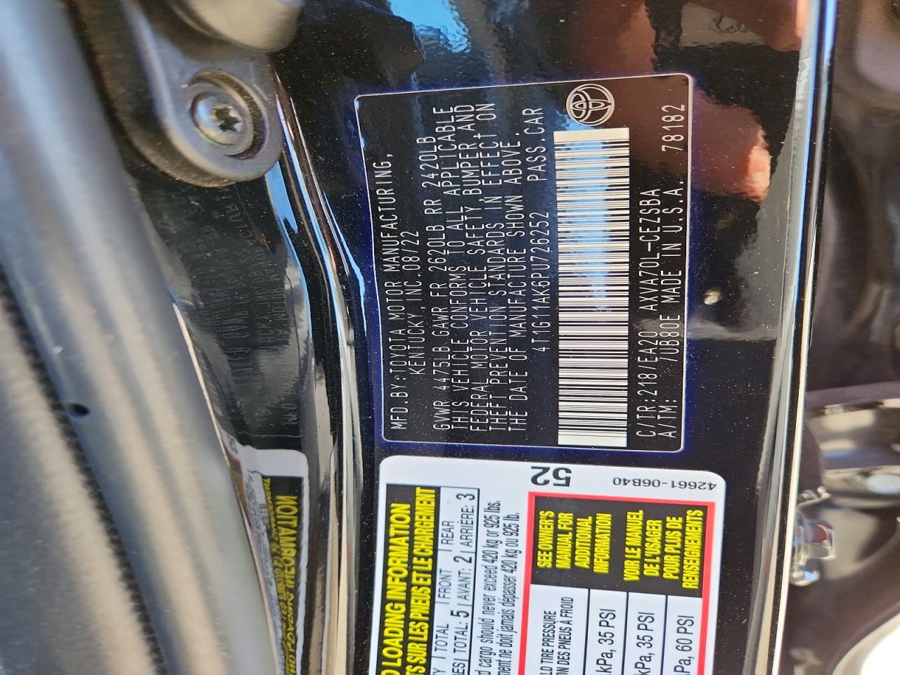 2023 TOYOTA CAMRY SE NIGHT SHADE photo 12