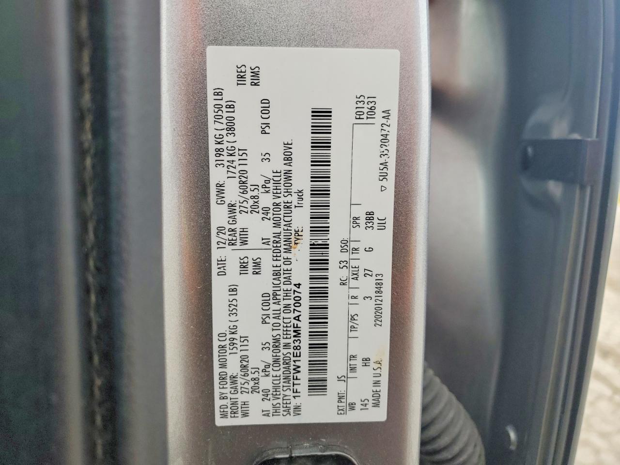 2021 FORD F150 SUPERCREW photo 23