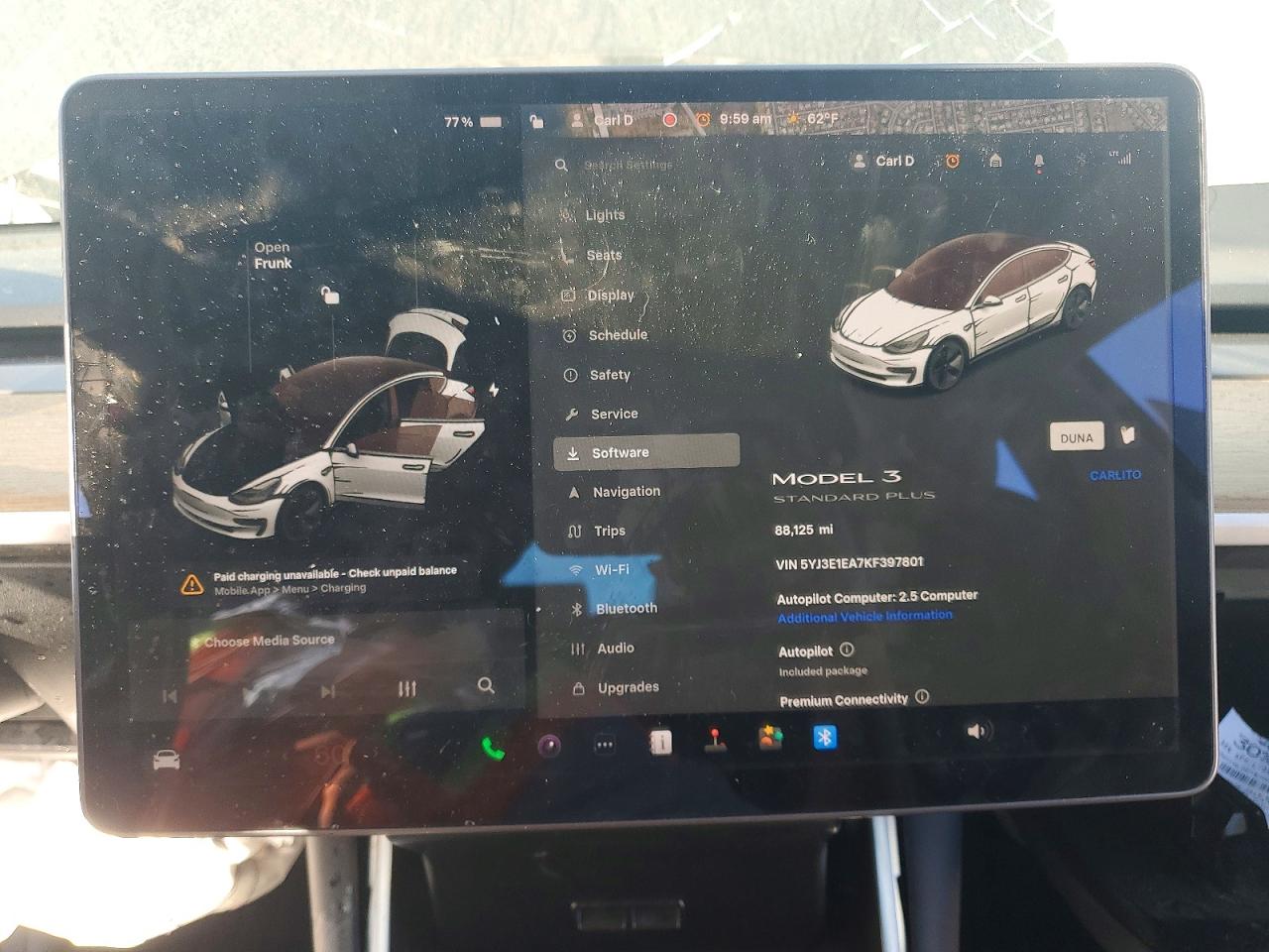 2019 TESLA MODEL 3 photo 9