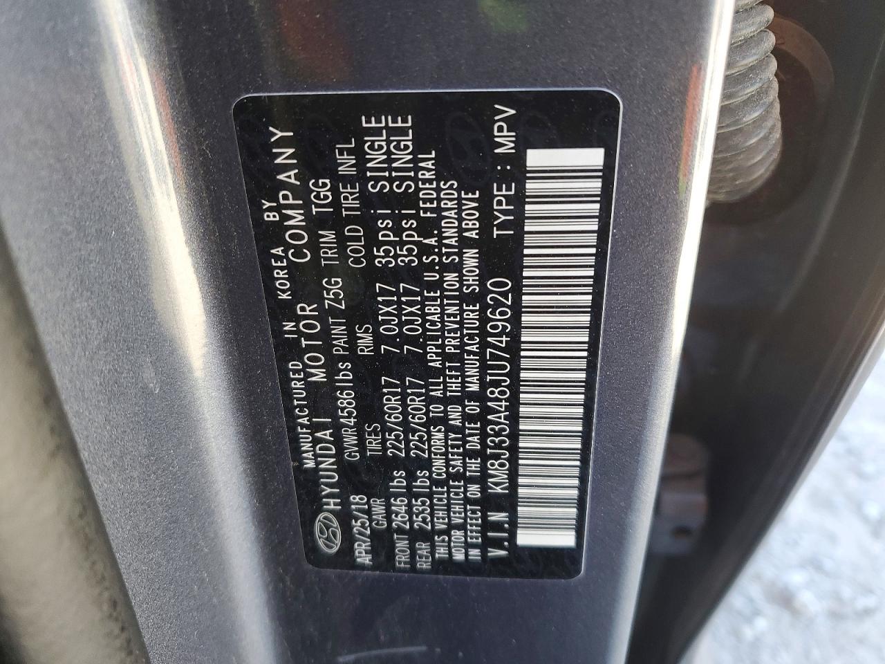 2018 HYUNDAI TUCSON SEL photo 13