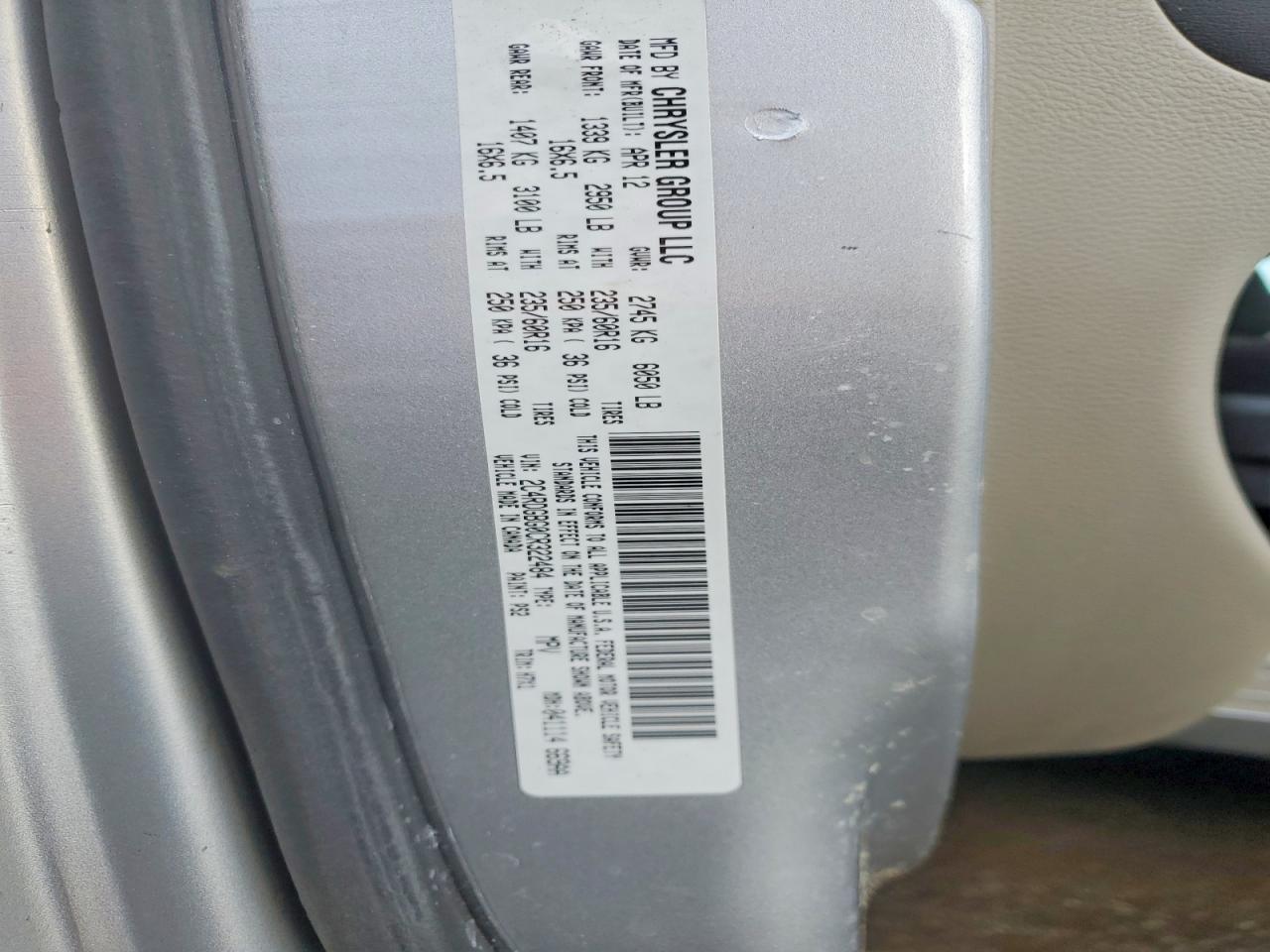 2012 DODGE GRAND CARAVAN SE photo 14